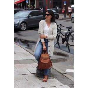 K18 Petit sac à dos cuir pour dames. Cuir italien tressé fait-main vintage | Noir Marron Vert Beige